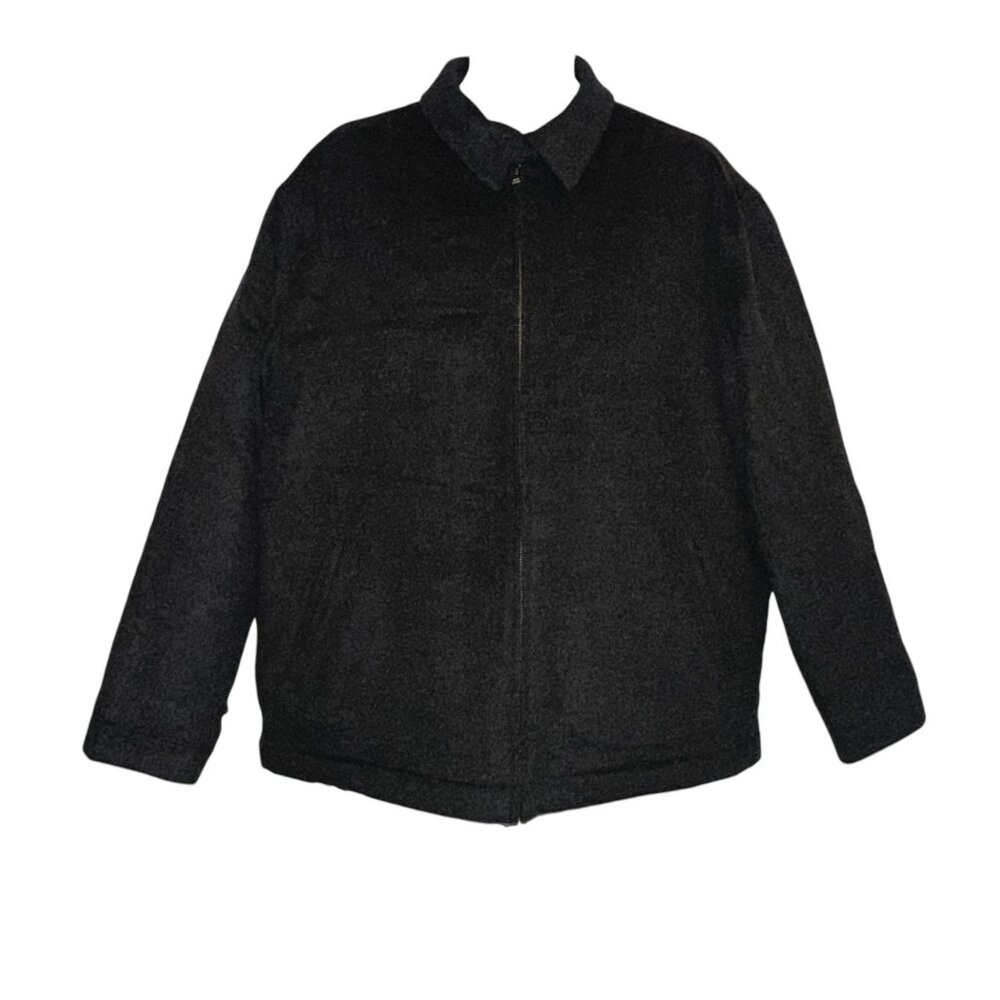 Daniel Cremieux Collection Wool Coat Mens XL Gray Pockets Lined Insulation